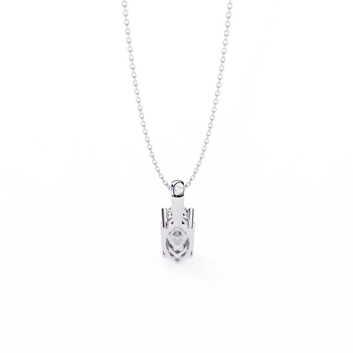 Reverra 14K Diamond Solitaire Pendant Necklace, CTTW-0.93