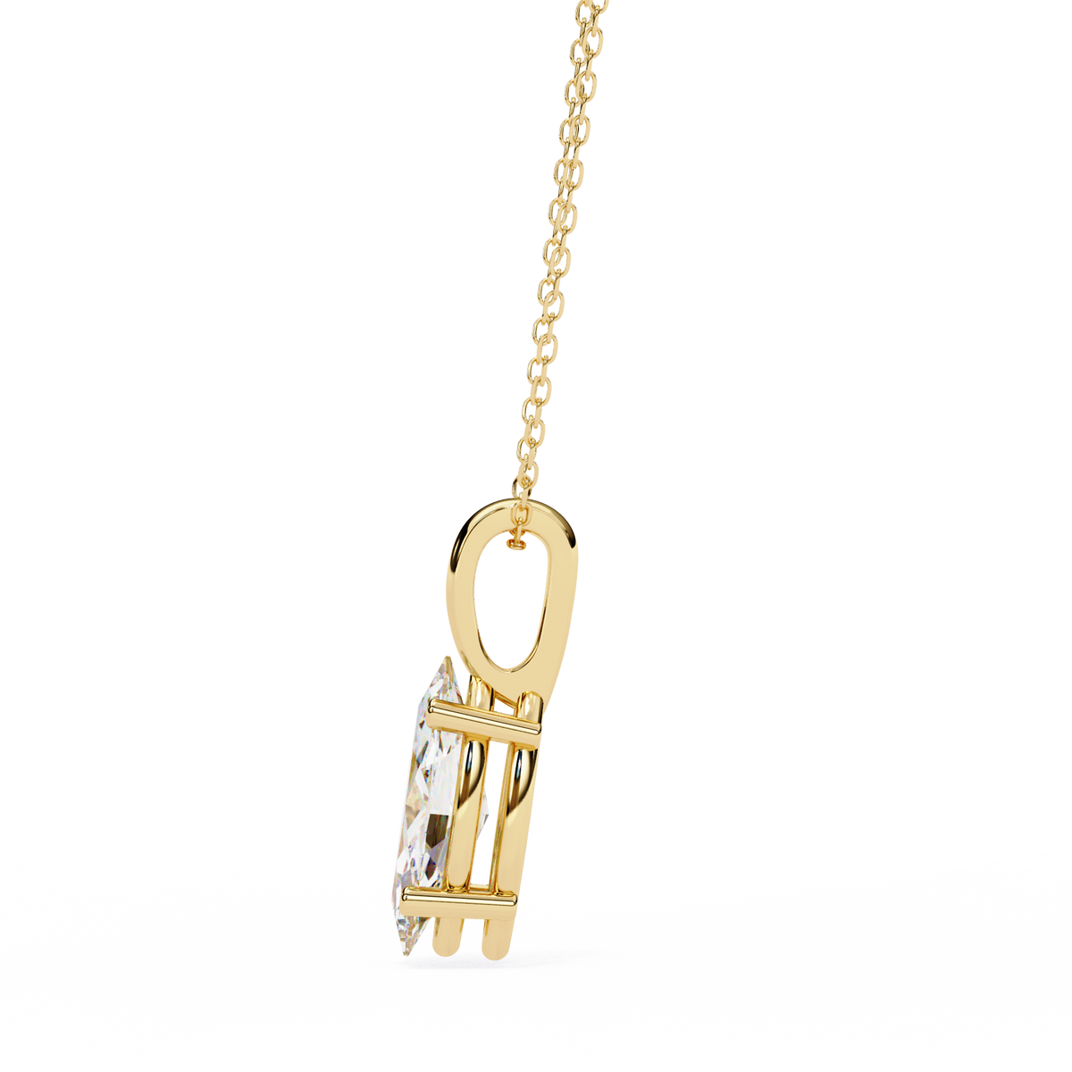 Reverra 14K Diamond Solitaire Pendant Necklace, CTTW-0.93