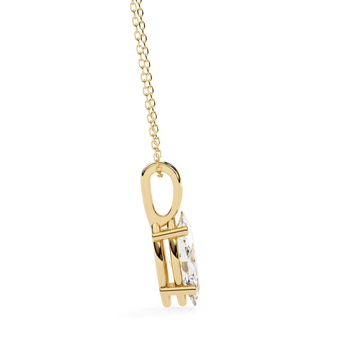 Reverra 14K Diamond Solitaire Pendant Necklace, CTTW-0.93