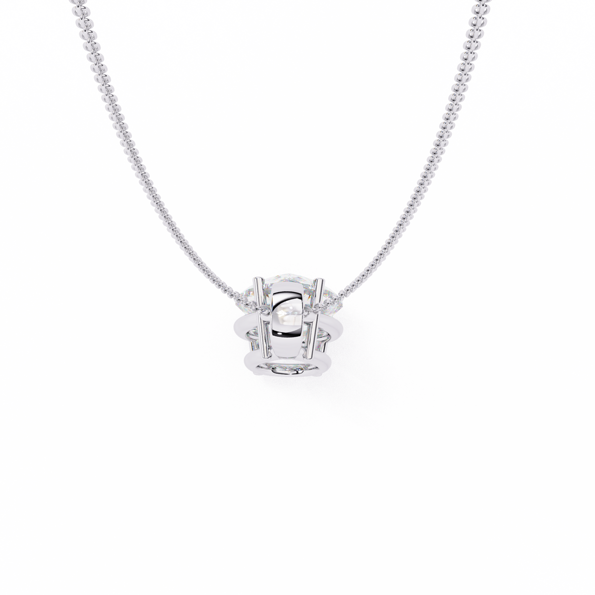 Reverra 14K Pear Diamond Solitaire Pendant Necklace, CTTW-0.96