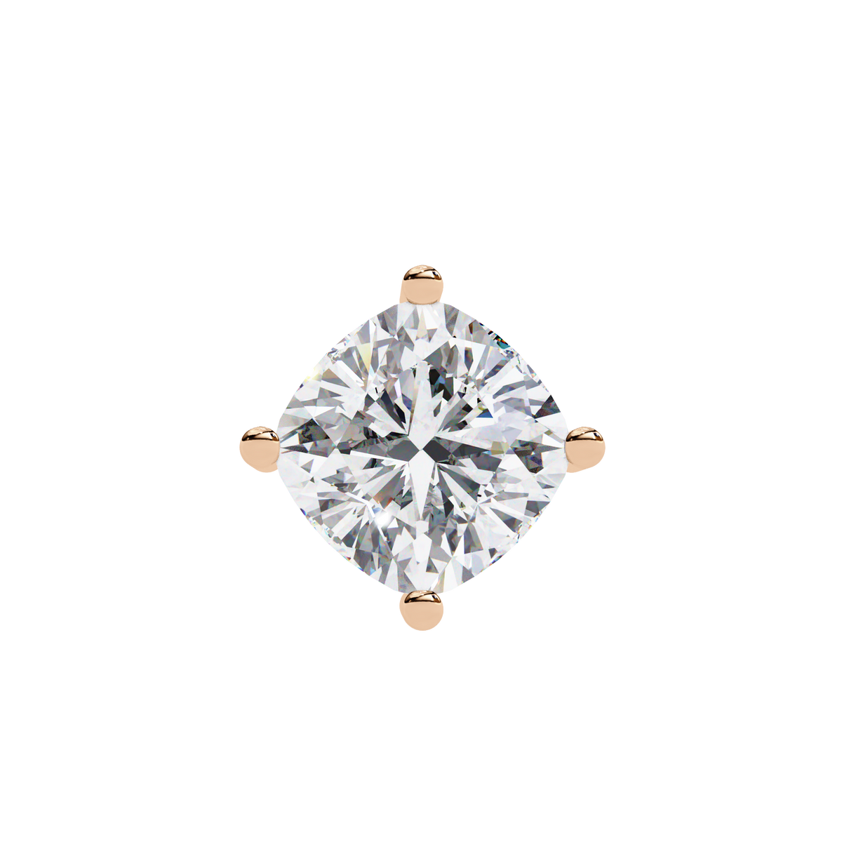 Reverra 14K Cushion Diamond Solitaire Pendant Necklace, CTTW-2.32