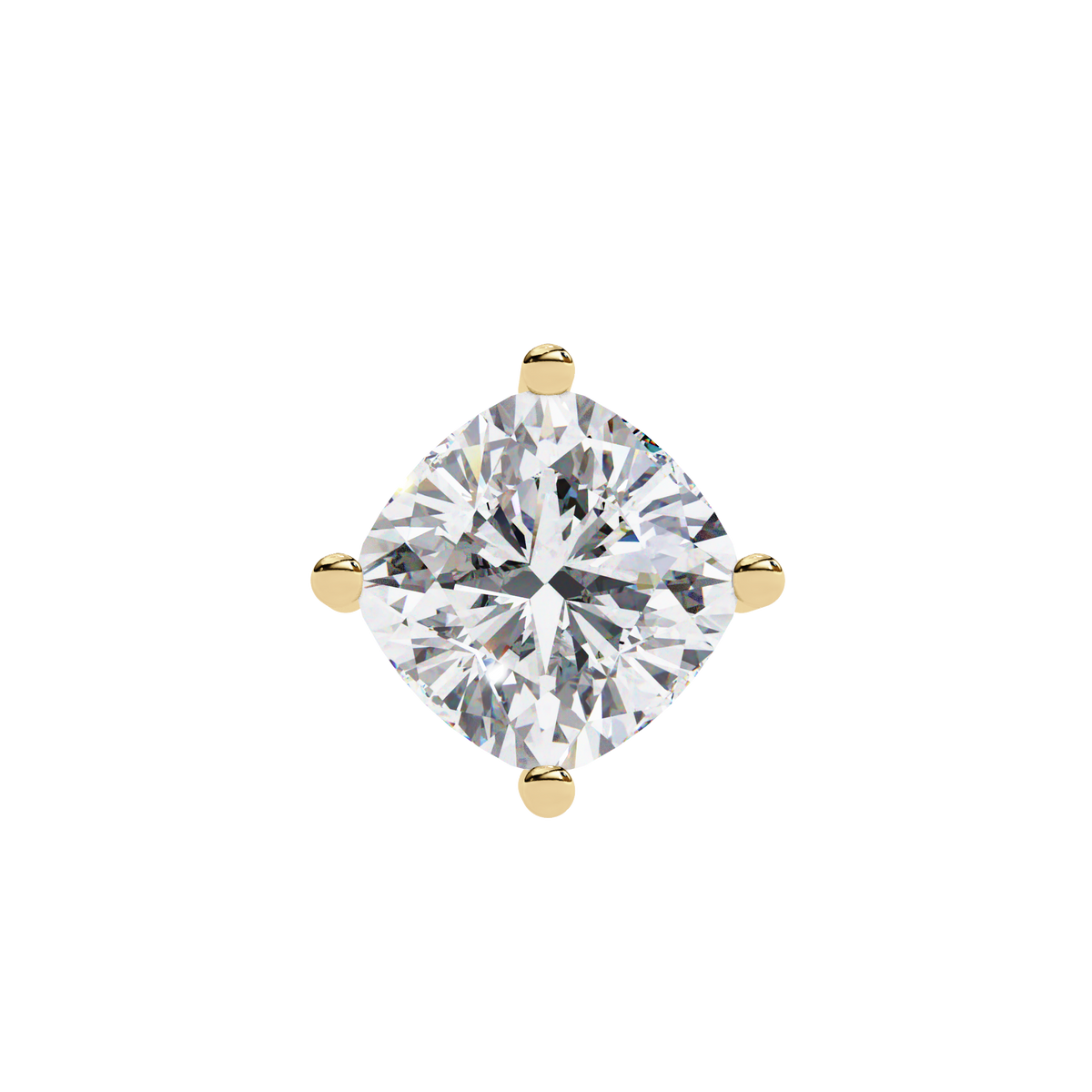 Reverra 14K Cushion Diamond Solitaire Pendant Necklace, CTTW-2.32