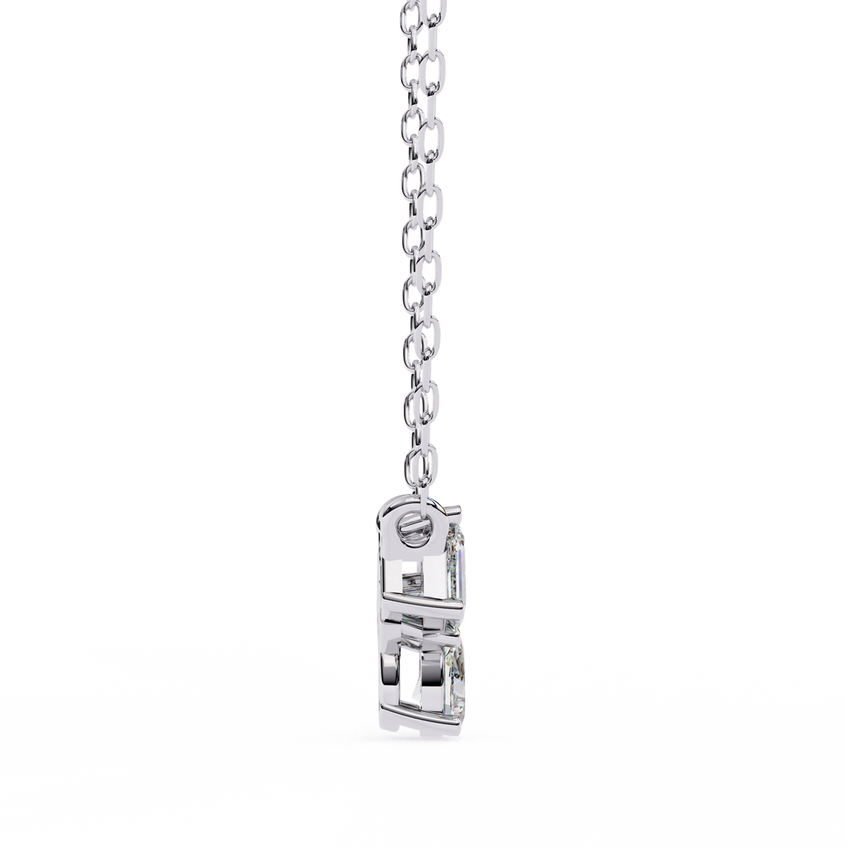 Reverra 14K Trio Diamond Pendant Necklace, CTTW-0.93