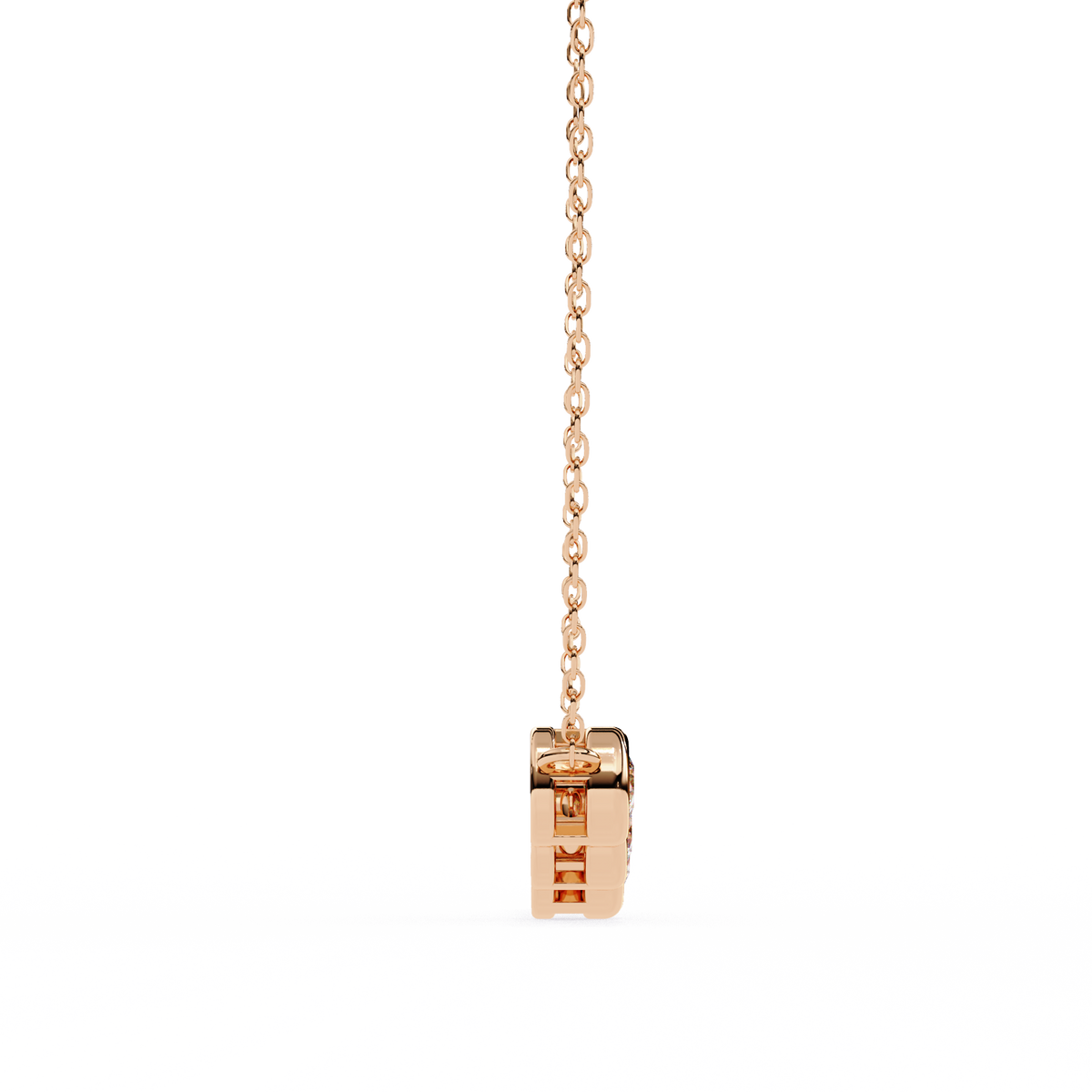 Reverra 14K Diamond Bezel Bar Pendant Necklace, CTTW-0.26