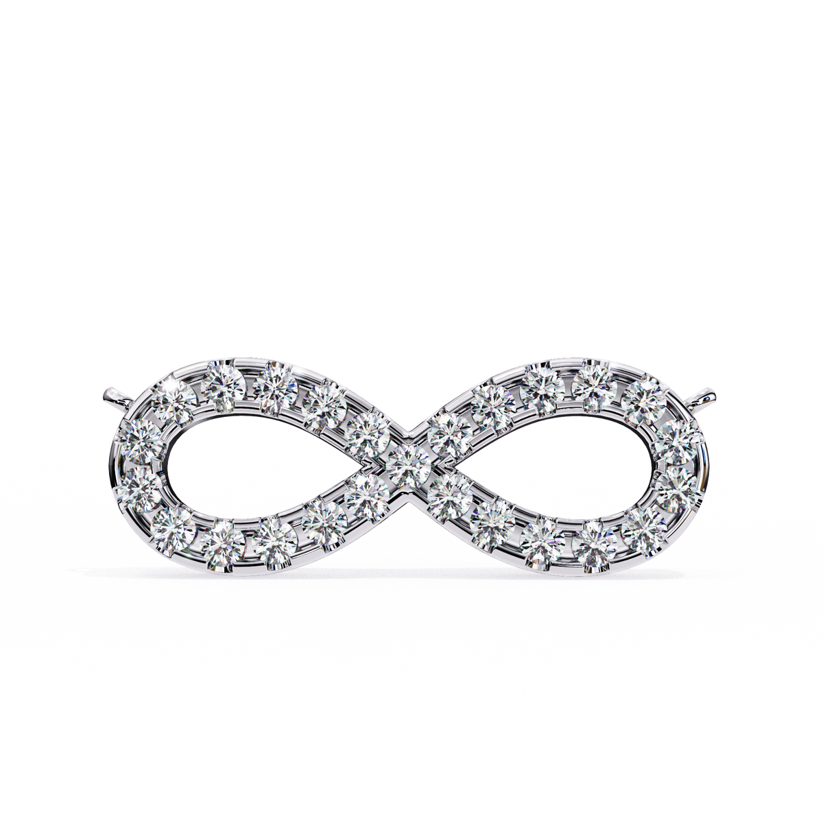 Reverra 14K Diamond Infinity Pendant Necklace, CTTW-0.32