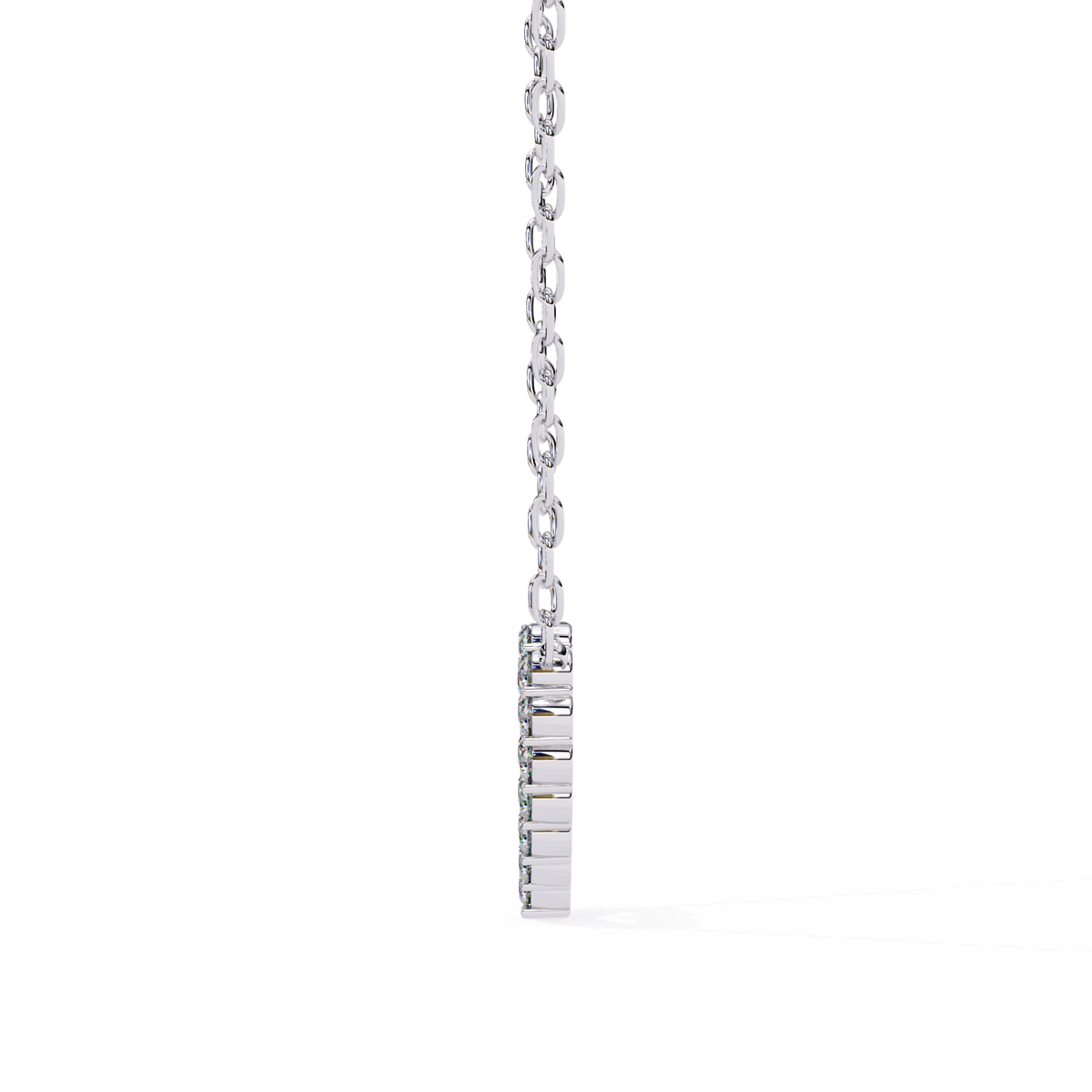 Reverra 14K Diamond Heart Pendant Necklace, CTTW-0.37