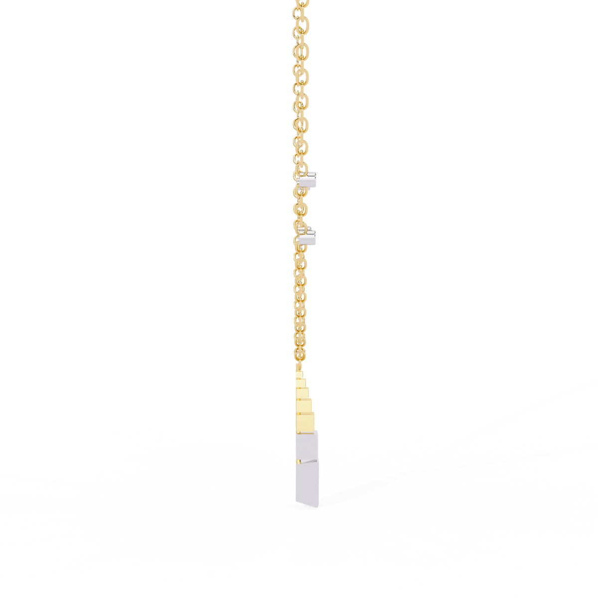 Reverra 14K Geometric Diamond Pendant Necklace, CTTW-0.63