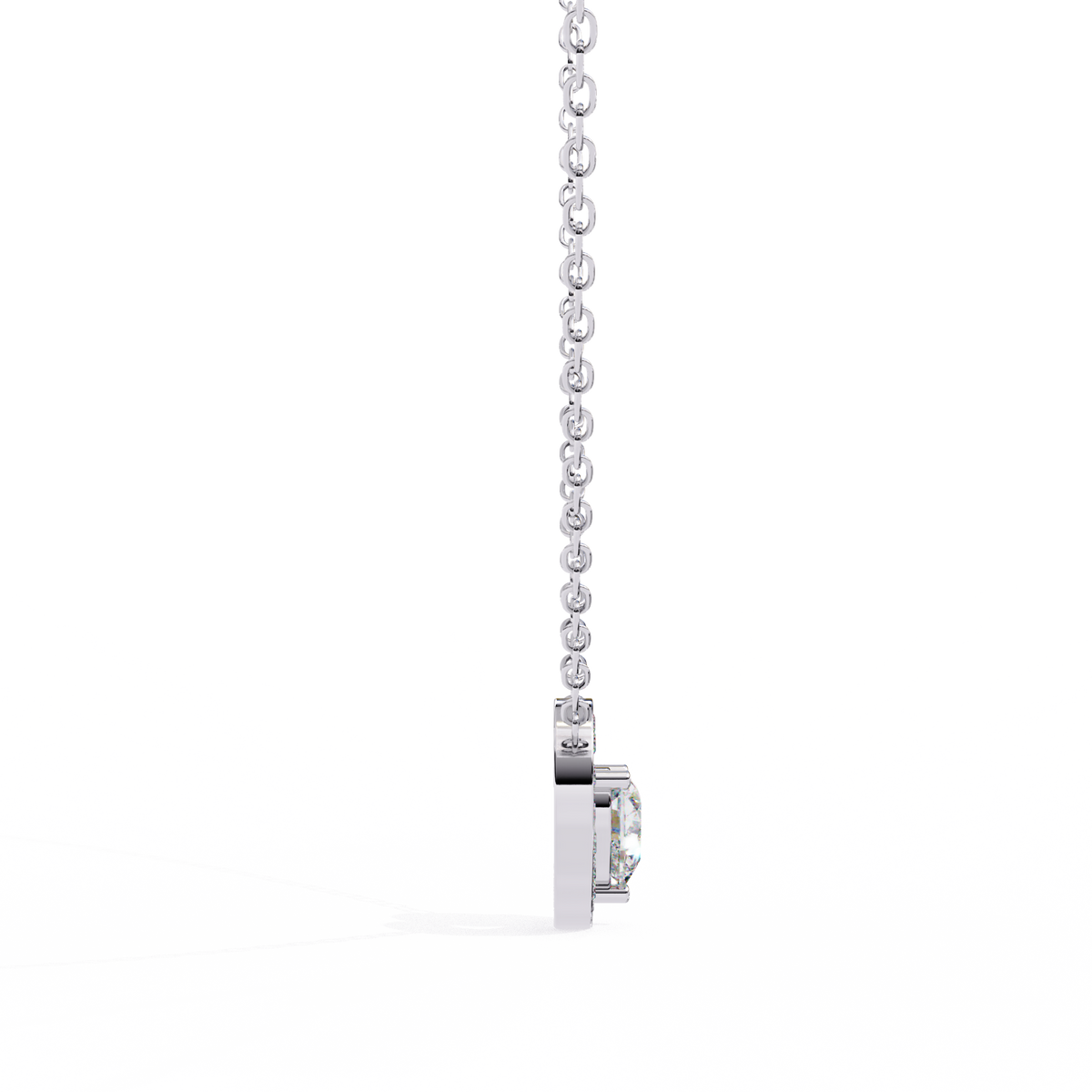 Reverra 14K Heart Diamond Pendant Necklace, CTTW-0.87