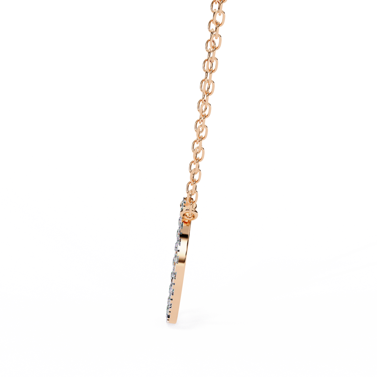 Reverra 14K Diamond Circle Pendant Necklace, CTTW-0.34