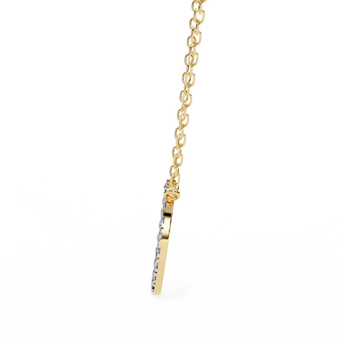 Reverra 14K Diamond Circle Pendant Necklace, CTTW-0.34