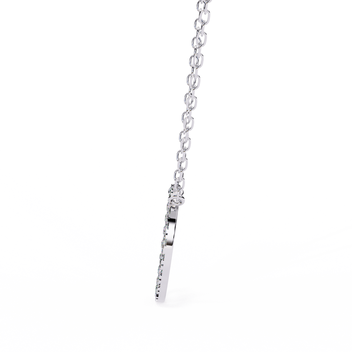 Reverra 14K Diamond Circle Pendant Necklace, CTTW-0.34