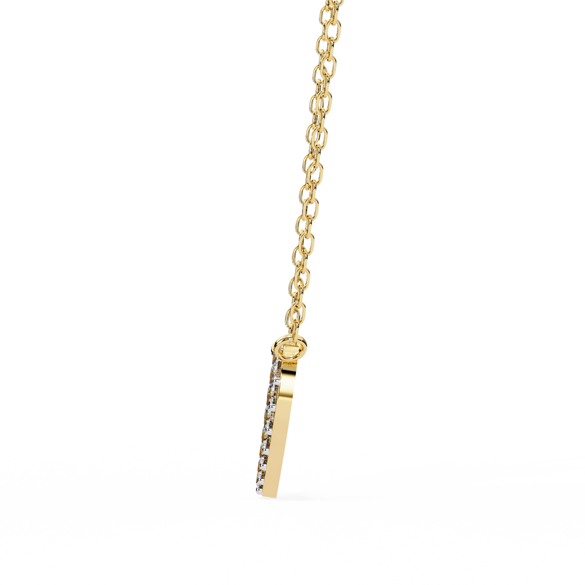 Reverra 14K Pavé Diamond Heart Pendant Necklace, CTTW-0.21