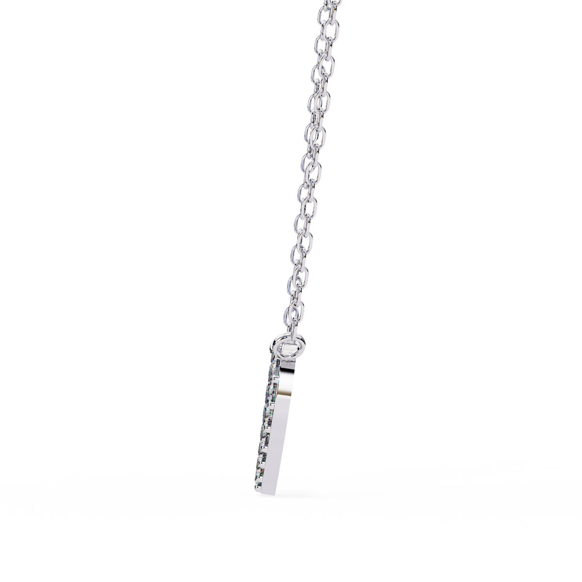 Reverra 14K Pavé Diamond Heart Pendant Necklace, CTTW-0.21