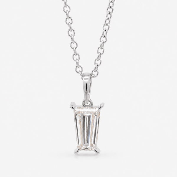 Reverra 14K Gold Lab Grown Diamond Classic Shape Pendant For Women - Reverra Jewels Inc.