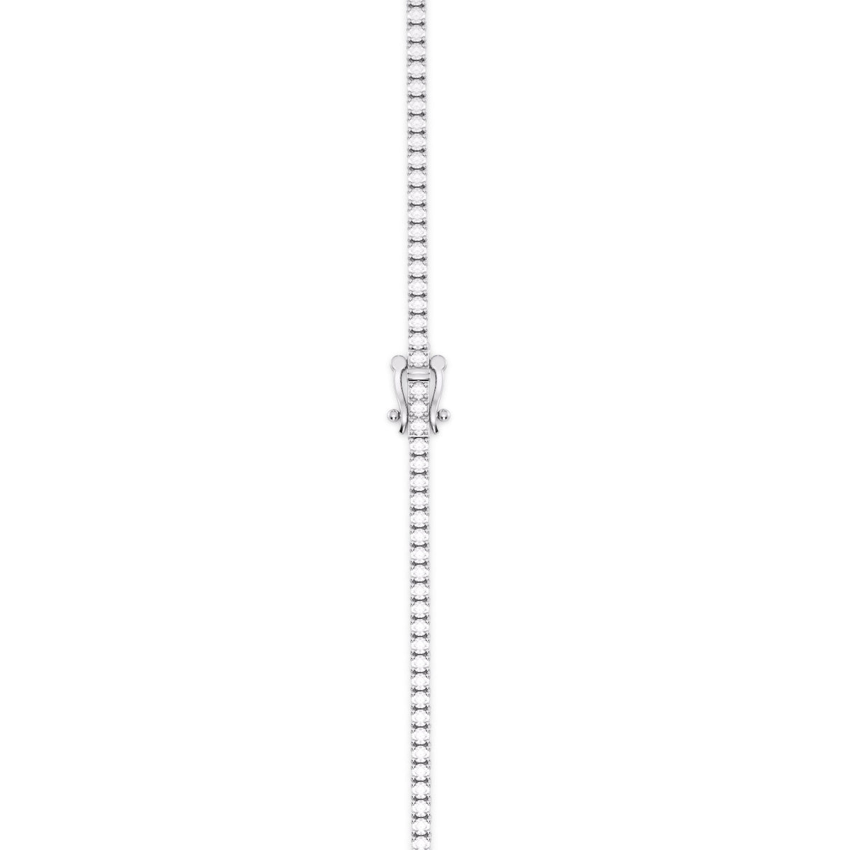 Reverra 14K Diamond Round Lab-Grown Diamonds Tennis Necklace