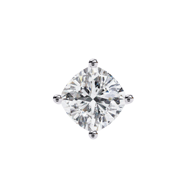 Reverra 14K Gold Cushion Lab Grown Diamond Solitaire Pendant For Women, CTTW-2.32 - Reverra Jewels Inc.