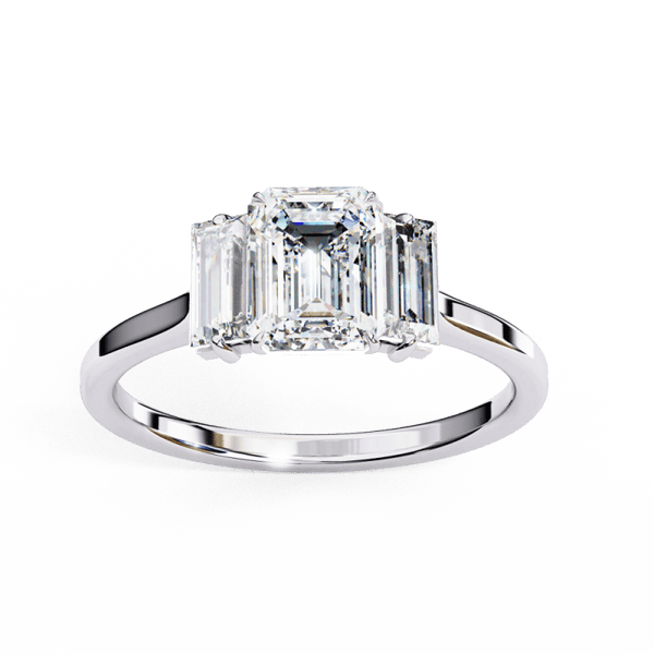 Reverra 14K Gold Emerald Lab Grown Diamond Engagement Ring for Women, CTTW-1.44 - Reverra Jewels Inc.