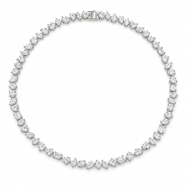 Reverra 14K Gold Multi-Shape Diamond Fancy Necklace For Women CTTW-22 - Reverra Jewels Inc.
