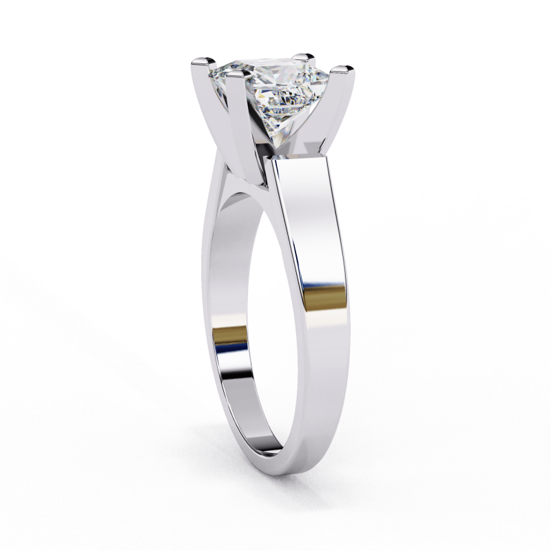 Reverra 14K Gold Princess Lab Grown Diamond Solitaire Engagement Ring for Women, CTTW-1.72 - Reverra Jewels Inc.