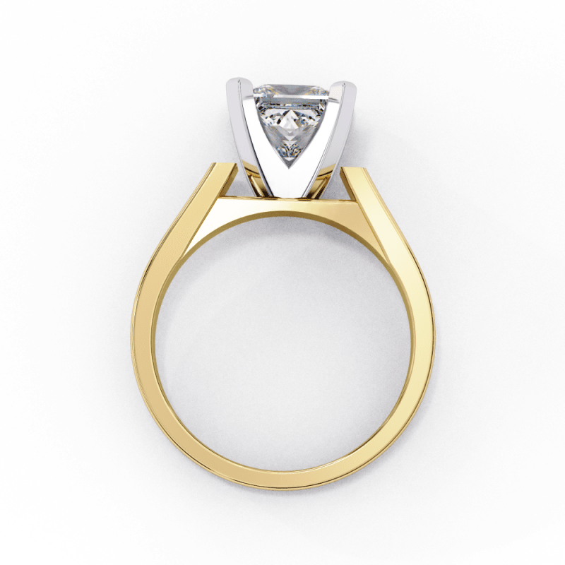 Reverra 14K Gold Princess Lab Grown Diamond Solitaire Engagement Ring for Women, CTTW-1.72 - Reverra Jewels Inc.
