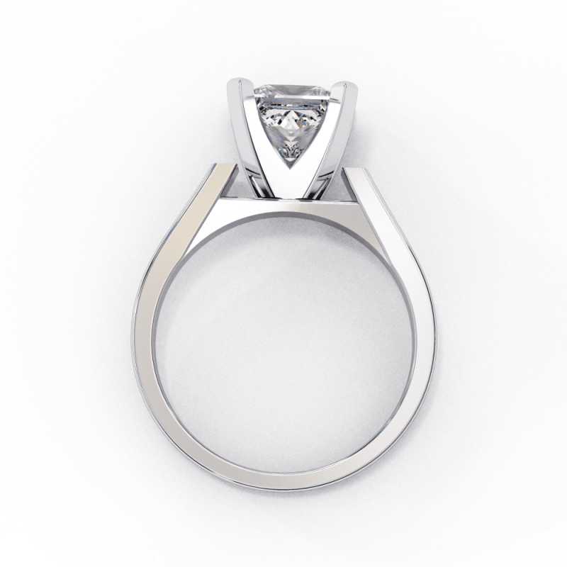 Reverra 14K Gold Princess Lab Grown Diamond Solitaire Engagement Ring for Women, CTTW-1.72 - Reverra Jewels Inc.