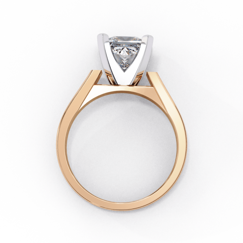Reverra 14K Gold Princess Lab Grown Diamond Solitaire Engagement Ring for Women, CTTW-1.72 - Reverra Jewels Inc.