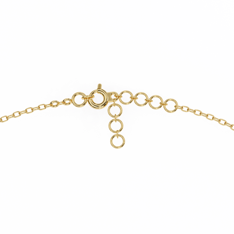Reverra 14K Gold Round Lab Grown Diamond Circle Fashion Bracelet for Women, CTTW-0.15 - Reverra Jewels Inc.