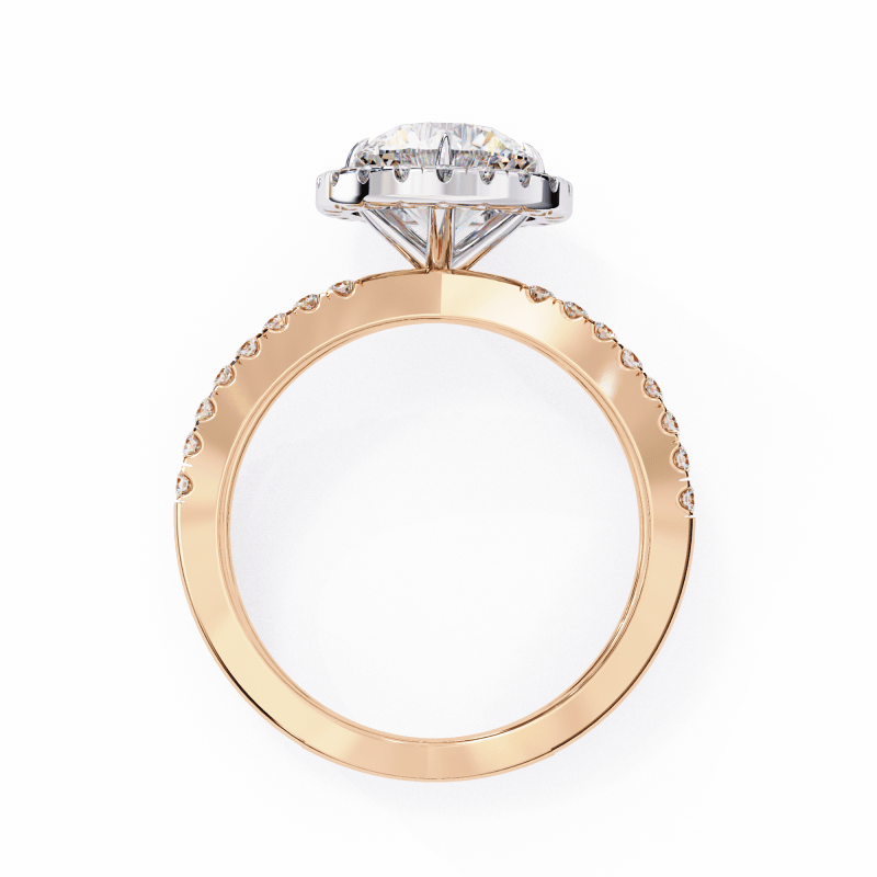 Reverra 14K Gold Round Lab Grown Diamond Engagement Ring for Women, CTTW-2 - Reverra Jewels Inc.