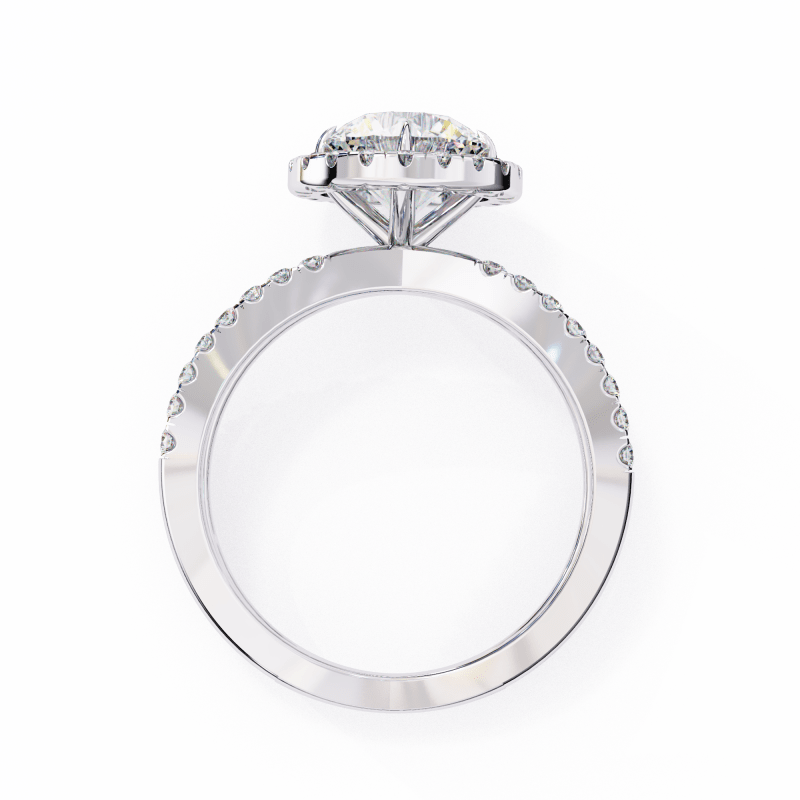 Reverra 14K Gold Round Lab Grown Diamond Engagement Ring for Women, CTTW-2 - Reverra Jewels Inc.