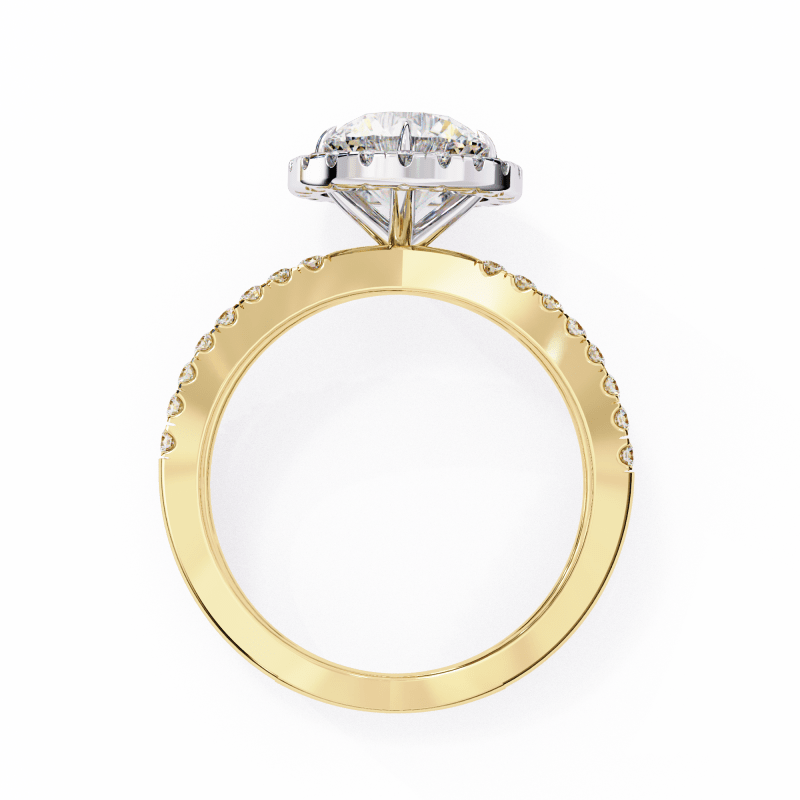 Reverra 14K Gold Round Lab Grown Diamond Engagement Ring for Women, CTTW-2 - Reverra Jewels Inc.