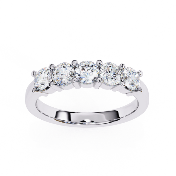 Reverra 14K Gold Round Lab Grown Diamond Timeless Elegance & Radiant Sparkle Engagement Ring for Women, CTTW-1.03 - Reverra Jewels Inc.