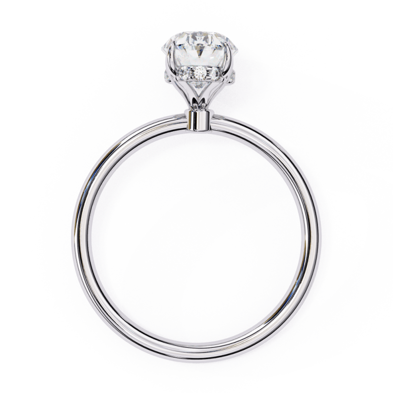 Reverra 14K Gold Solitaire Lab Grown Diamond Minimalist Classic Engagement Ring for Women, CTTW-1.25 - Reverra Jewels Inc.