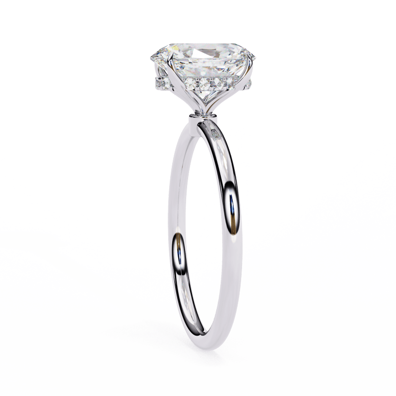 Reverra 14K Gold Solitaire Lab Grown Diamond Minimalist Classic Engagement Ring for Women, CTTW-1.25 - Reverra Jewels Inc.