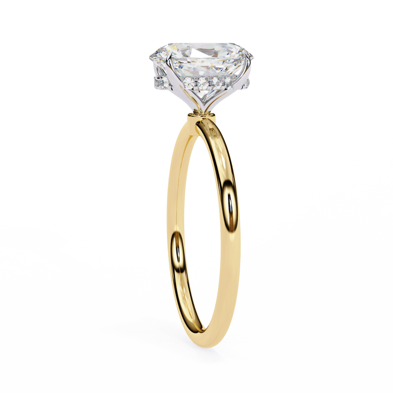 Reverra 14K Gold Solitaire Lab Grown Diamond Minimalist Classic Engagement Ring for Women, CTTW-1.25 - Reverra Jewels Inc.