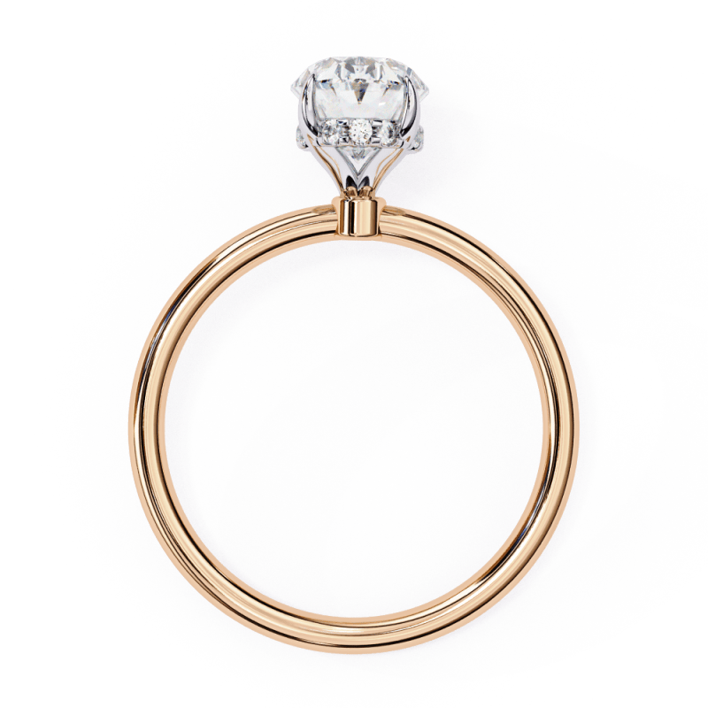 Reverra 14K Gold Solitaire Lab Grown Diamond Minimalist Classic Engagement Ring for Women, CTTW-1.25 - Reverra Jewels Inc.